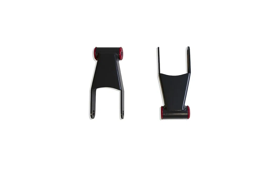 411420 – MAXTRAC Leaf Spring Shackle, 2 Inch Drop Greaseable Urethane Bushings Set Of 2